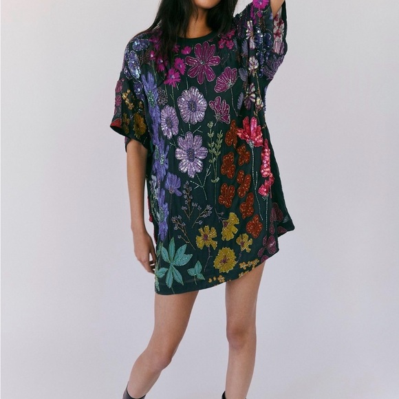 Free People Jewel Mini Dress NWOT - Picture 2 of 10